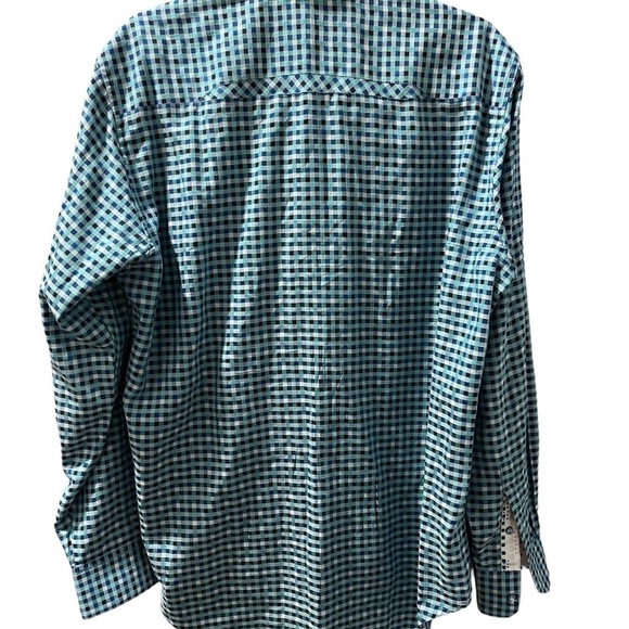 Robert Graham Flip Cuff Long Sleeve Embroidered Button Down Shirt Size Medium - Picture 5 of 7